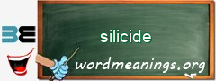 WordMeaning blackboard for silicide